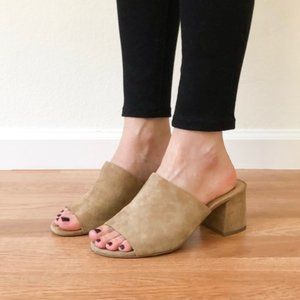 Halogen Freda Suede Slip On Heeled Mules size 7 - worn 3 times